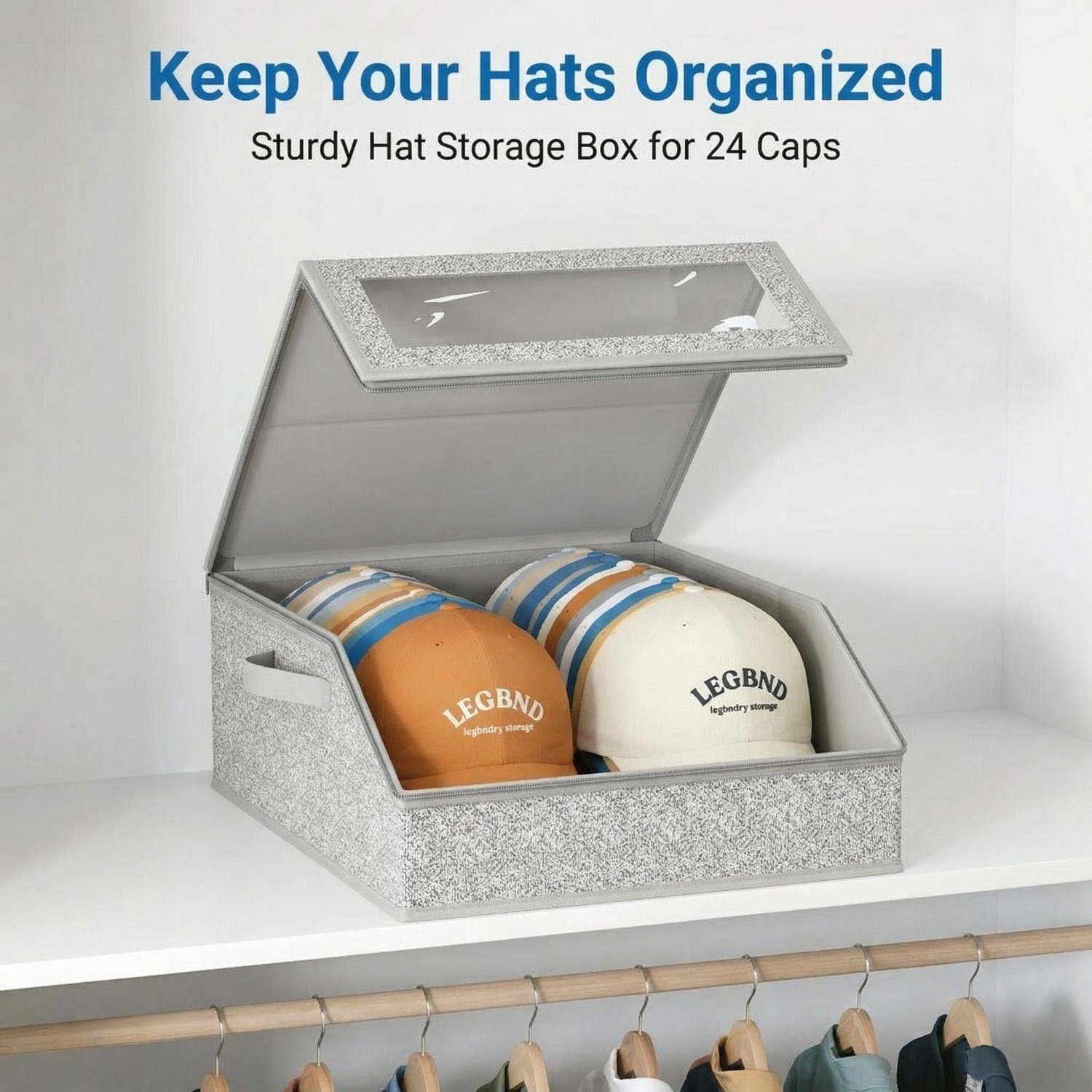 Baseball Cap Structured - Kotak Penyimpanan Topi Kapasitas Besar Dua