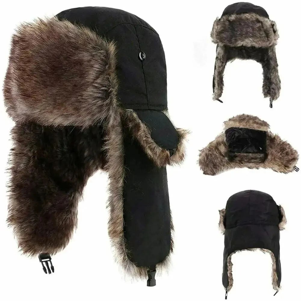 Trapper Hat Ear Flap - Topi Musim Dingin Pria Model Trapper