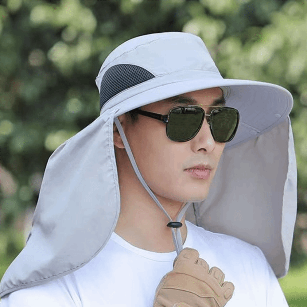 Visor Sun Hat - Topi Pria Kasual Berbahan Kain dengan