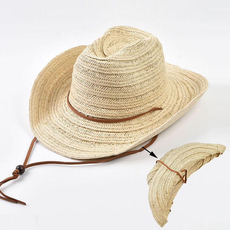 Cowboy Hat Straw - Topi Koboi Jerami Kertas untuk Wanita