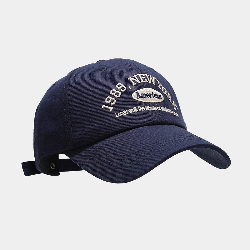 Dad Hat Cotton - Topi Bisbol Bordir New York 1989,