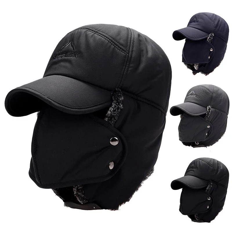 Trapper Hat Ear Flap - Topi Musim Dingin Berbulu Hangat Anti