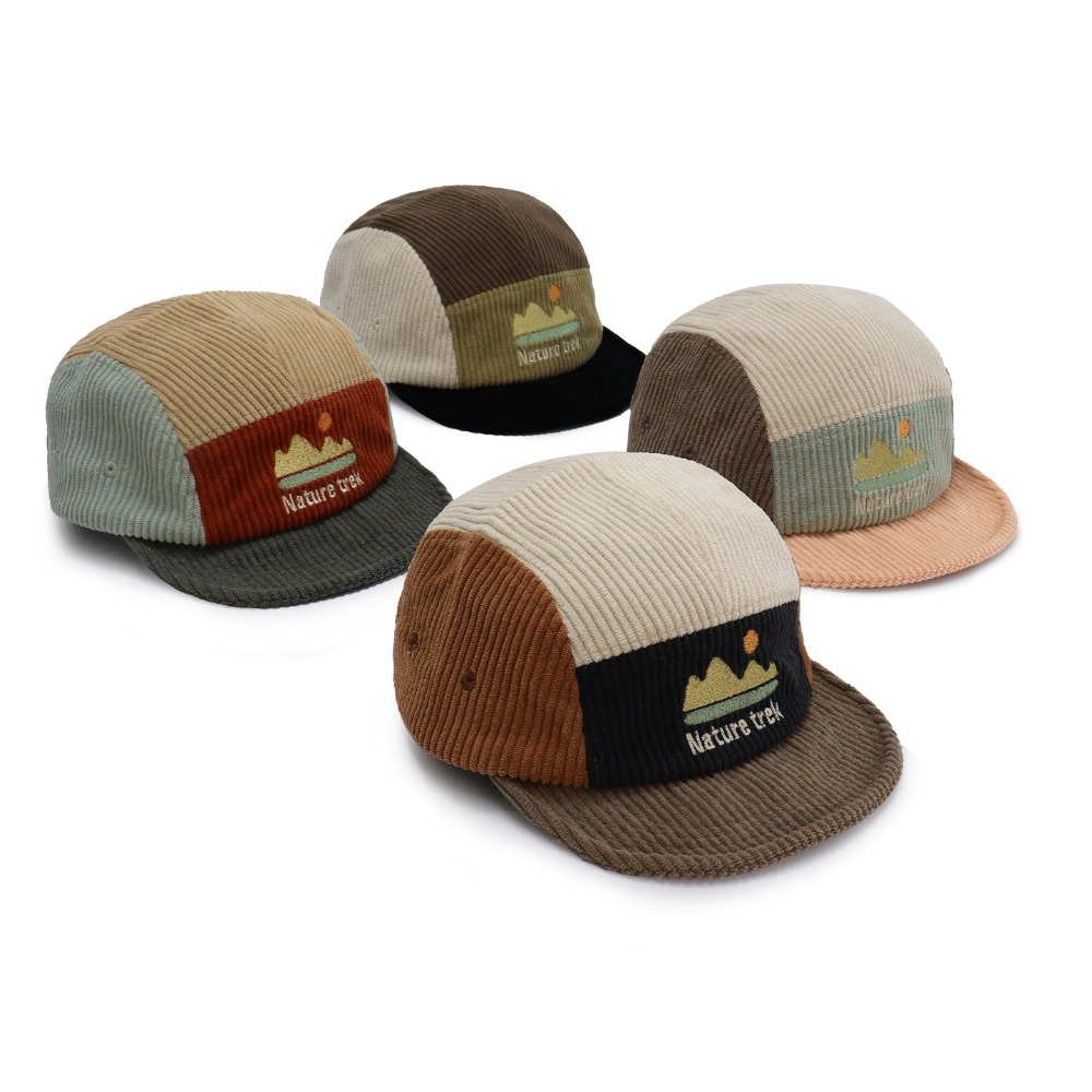 Corduroy Cap 5 Panel - Topi 5 Panel Berpinggiran Pendek untuk