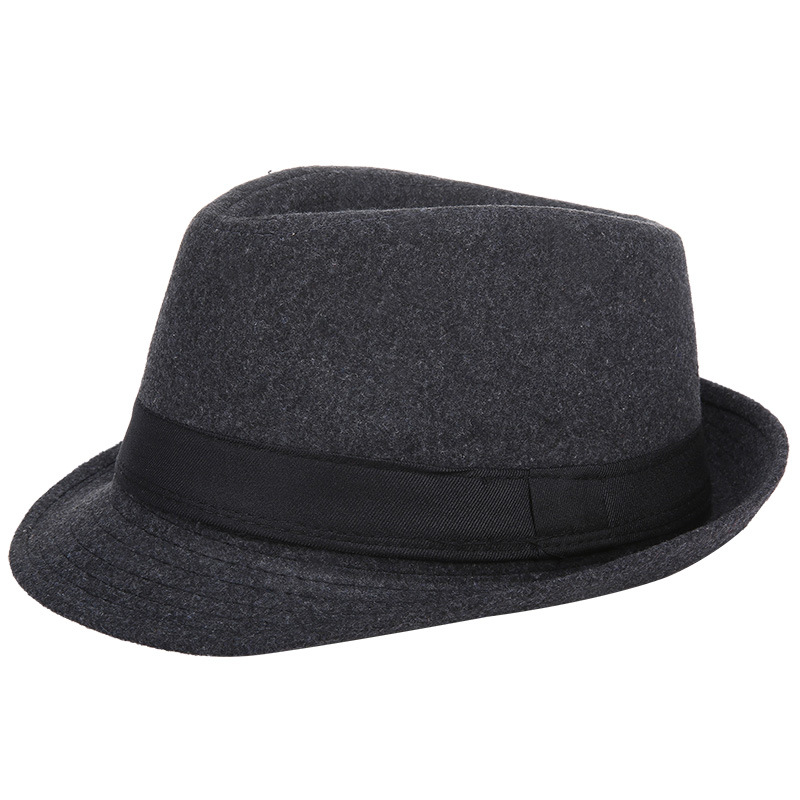 Fedora Hat Wool - Topi Fedora Jazz Wol Hangat Musim