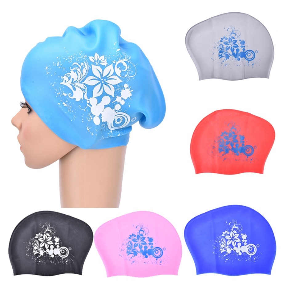Swim Hat Silicone - Topi Renang Silikon untuk Rambut Panjang