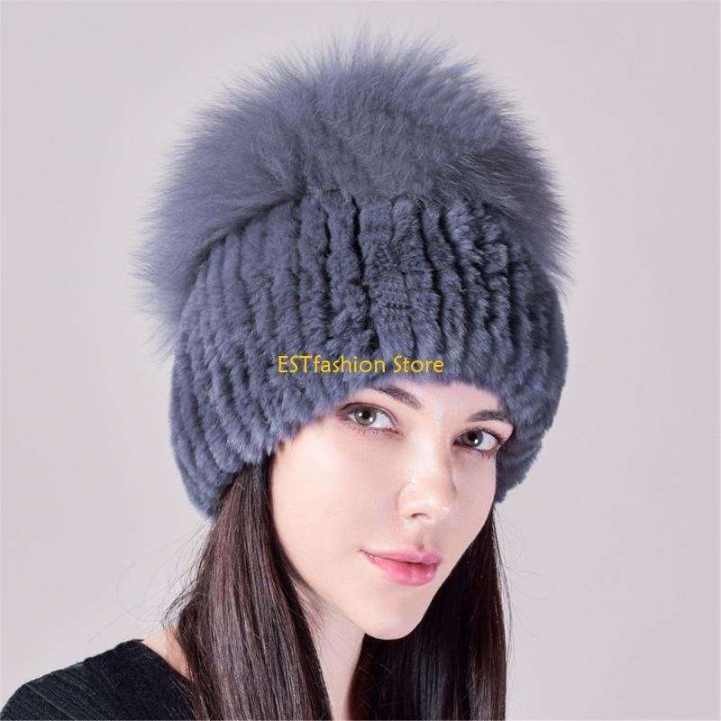 Winter Trapper Hat - Y5GC Topi Rajut Antik Topi Berbulu