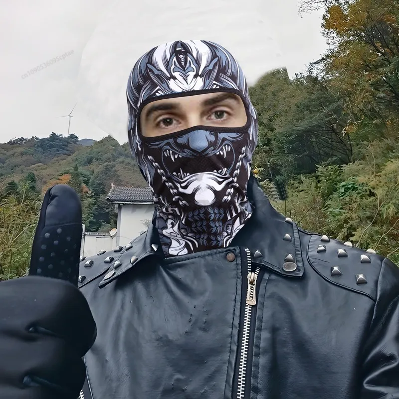 Skull Cap Helmet Liner - Topi Penutup Wajah Penuh Tengkorak Balaclava