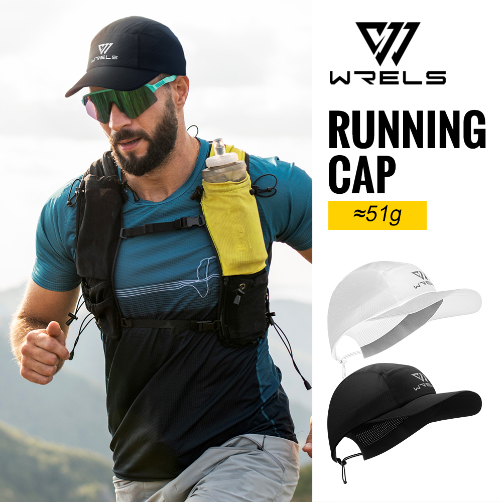 Running Cap Lightweight - WRELS Topi Lari Topi Tenis Pinggiran