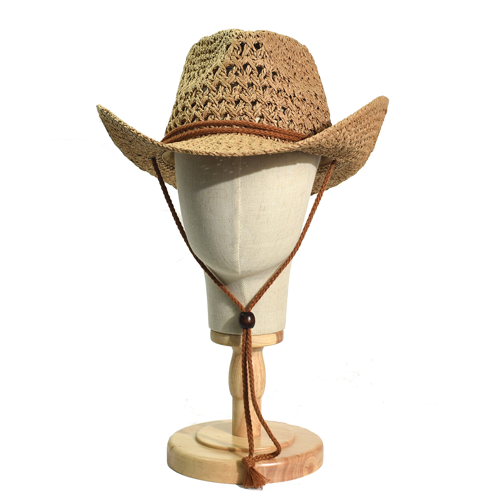 Cowboy Hat Straw - Topi Jerami Koboi Buatan Tangan Lembut