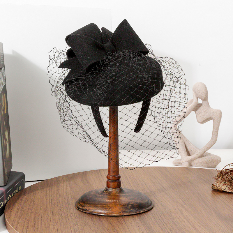 Beret French Wool - Topi Baret Hitam Prancis Elegan Musim