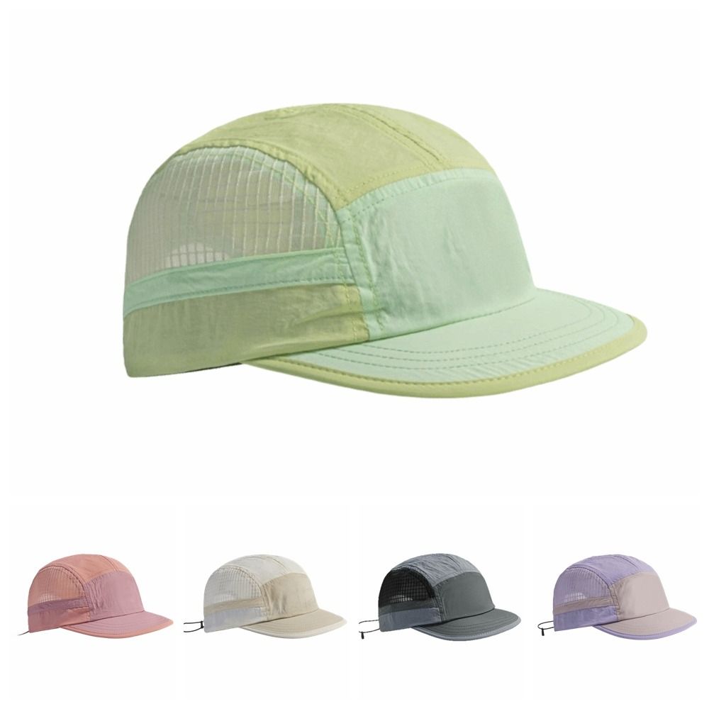Running Cap Lightweight - Topi Baseball Cepat Kering dengan Warna-Blok,