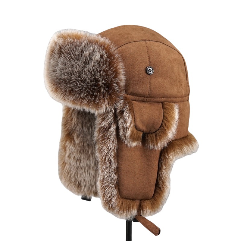 Trapper Hat Ear Flap - Topi Trapper Bulu Imitasi Musim Dingin