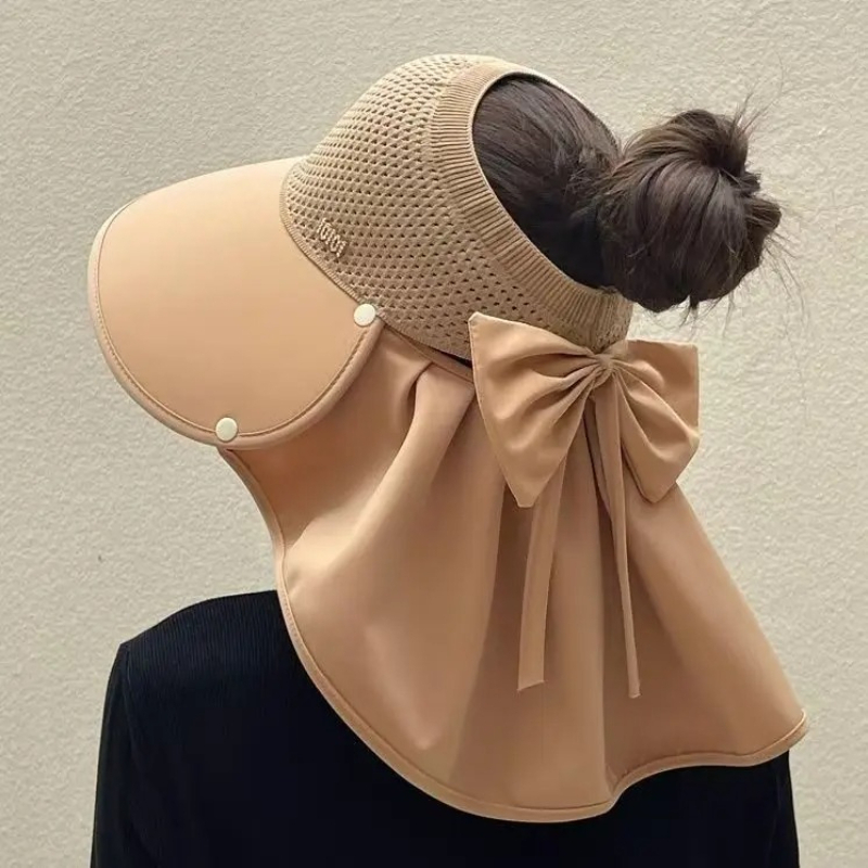 Sun Hat Wide Brim - Topi Bucket Wanita Musim Panas, Topi