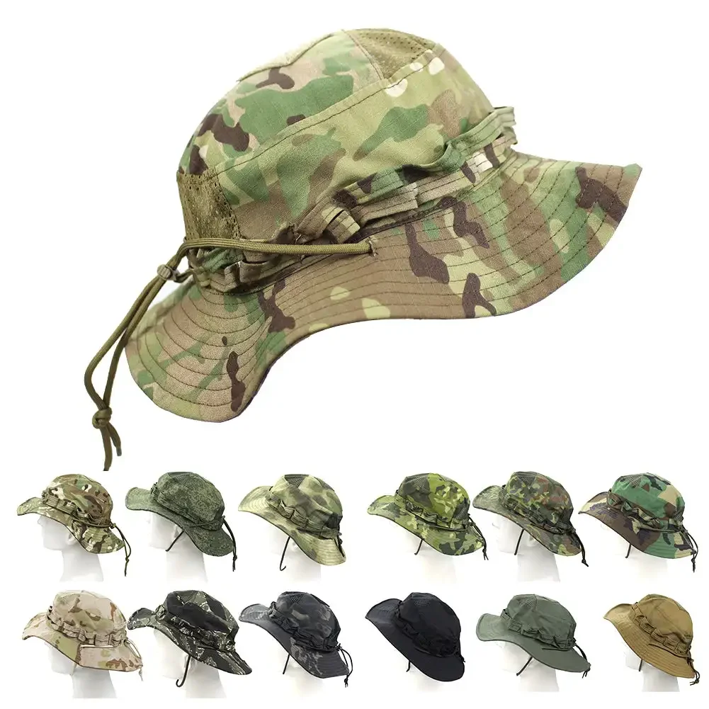 Boonie Hat Tactical - Topi Boonie Kamuflase Taktis Baru, Topi