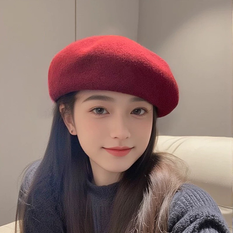 Beret French Wool - Topi Baret Wol Klasik Prancis Musim