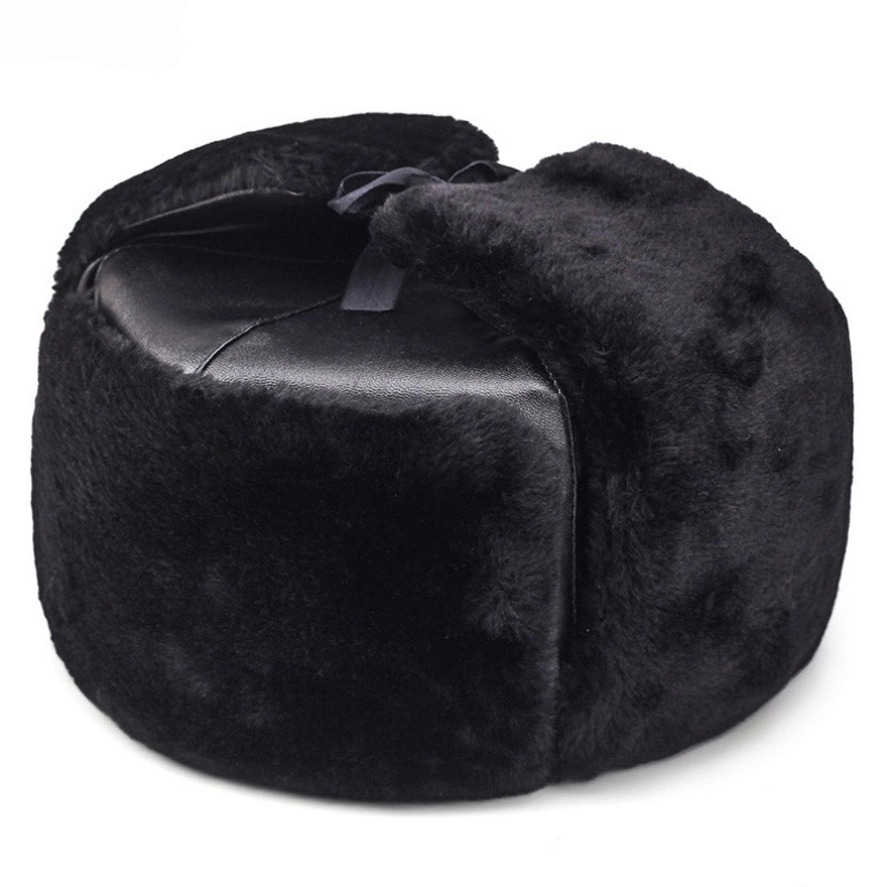 Trapper Hat Ear Flap - Topi Rusia Tebal Hangat Topi Militer
