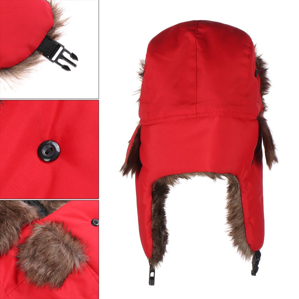 Winter Trapper Hat - Topi Ski dengan Penutup Telinga Hangat,