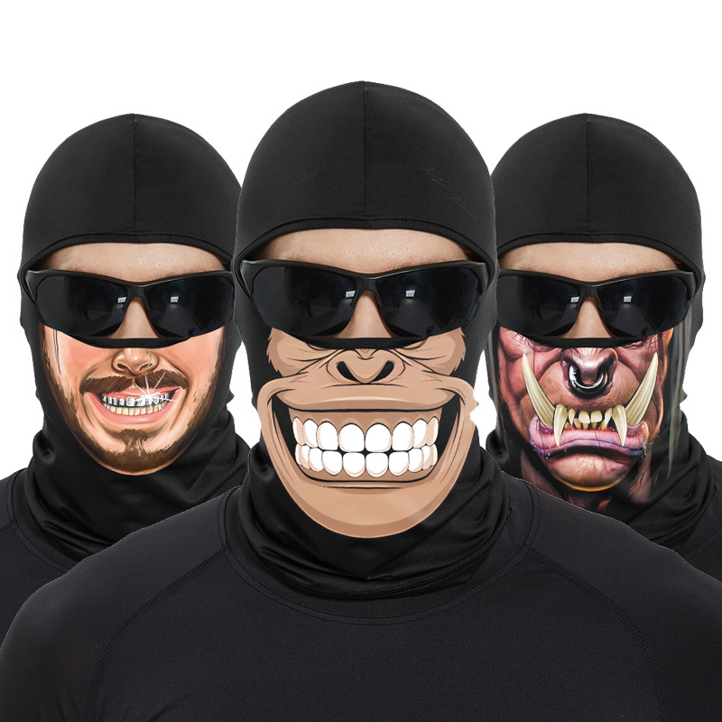 Skull Cap Helmet Liner - Bandana wajah penuh pria dan wanita,