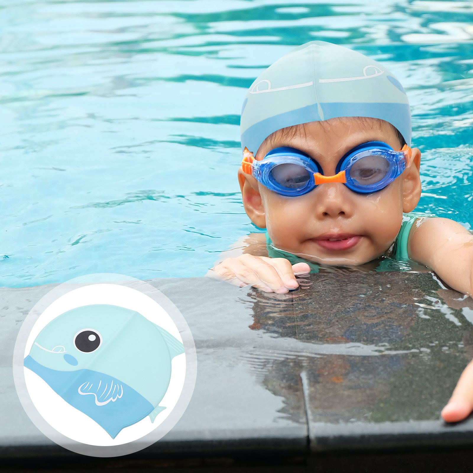Swim Hat Silicone - Topi Renang Silikon Topi Anak Kartun