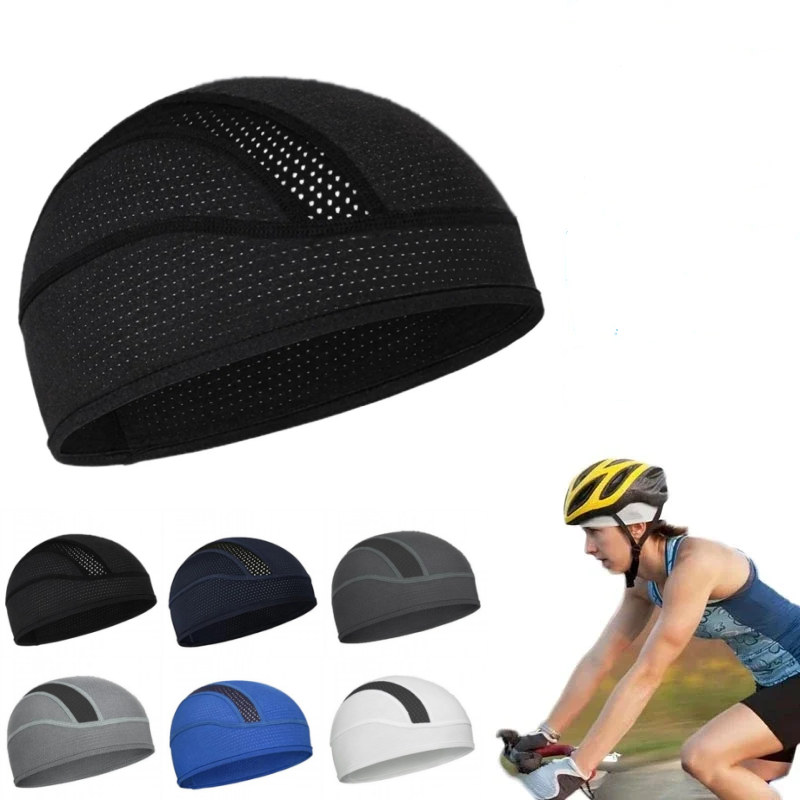 Skull Cap Helmet Liner - Topi Beanie Jaring Bernapas Cepat Kering