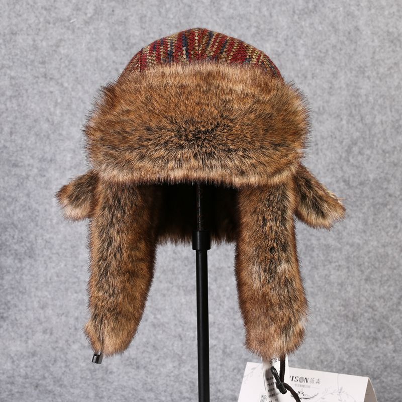 Winter Trapper Hat - B-8433 Pria Bomber Topi Rex Kelinci