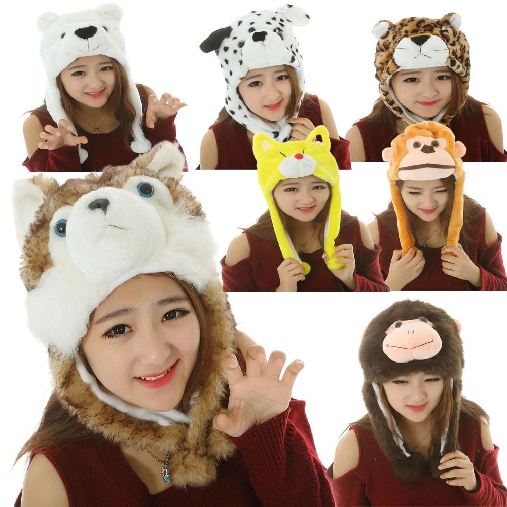 Winter Trapper Hat - Topi kartun bergerak lembut topi Trapper