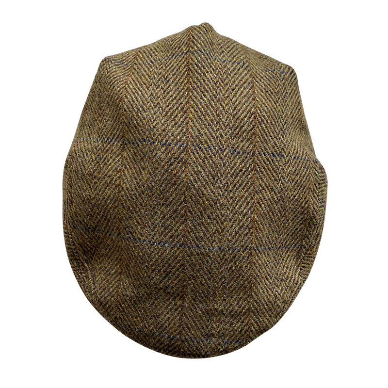Topi datar wol bergaris abu-ab - Newsboy Cap Ivy ulasan dan harga