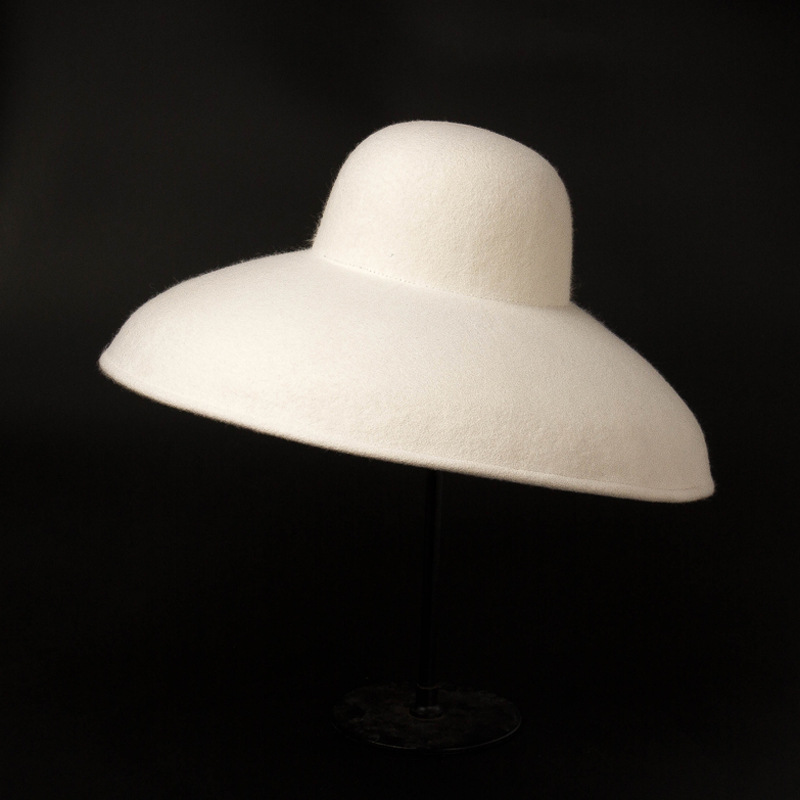 Topi Wol Felt Lebar Besar Klas - Fedora Hat Wool ulasan dan harga
