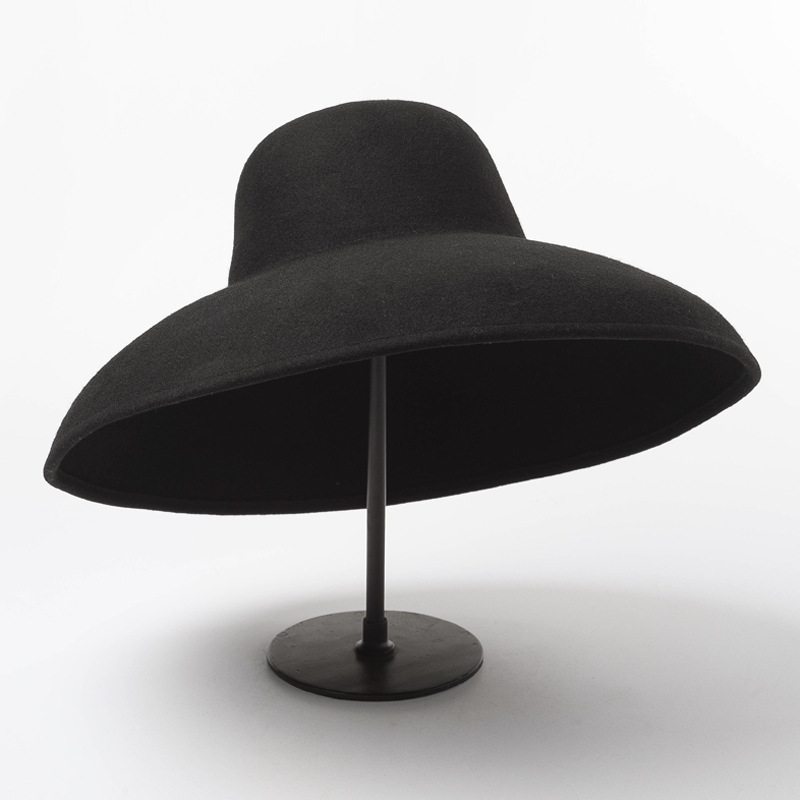 Topi Wol Felt Lebar Besar Klas - Fedora Hat Wool ulasan dan harga