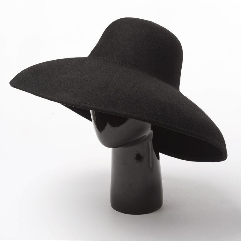 Topi Wol Felt Lebar Besar Klas - Fedora Hat Wool ulasan dan harga