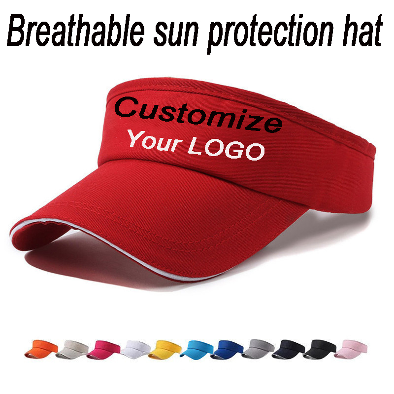 Topi Visor Kosong dengan Logo  - Visor Sun Hat ulasan dan harga