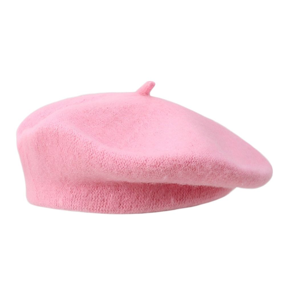 Topi Baret Wol Musim Dingin Ha - Beret French Wool ulasan dan harga