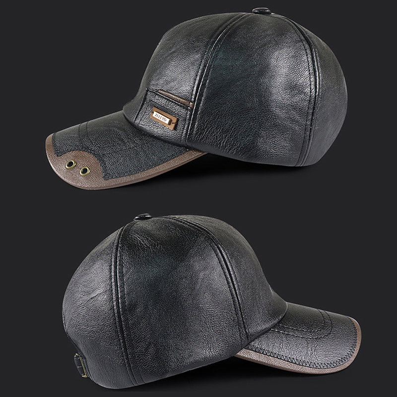 Topi Bisbol Kulit PU Retro Pri - Baseball Cap Structured ulasan dan harga