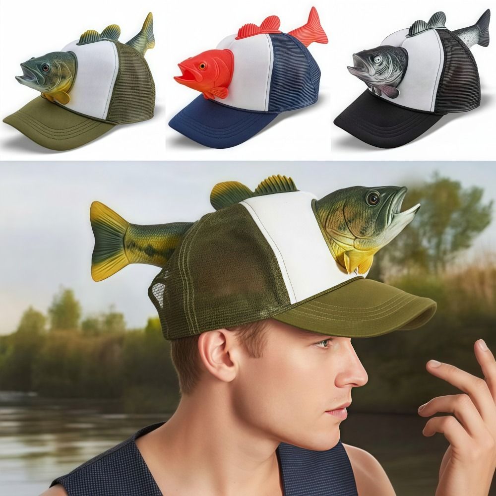Topi Trucker Hewan Ikan 3D Luc - Trucker Cap Mesh ulasan dan harga