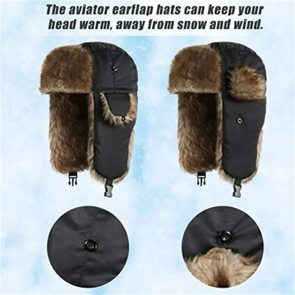 Topi Musim Dingin Pria Model T - Trapper Hat Ear Flap ulasan dan harga