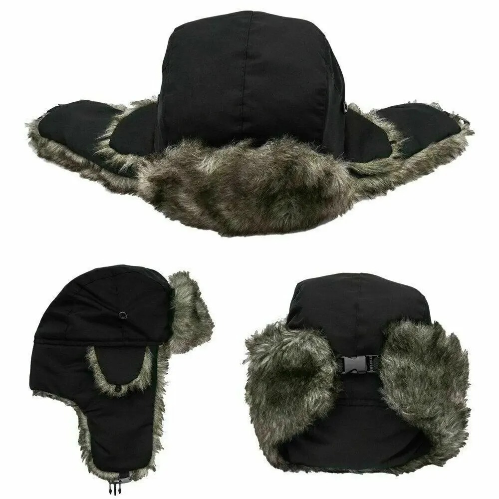 Topi Musim Dingin Pria Model T - Trapper Hat Ear Flap ulasan dan harga