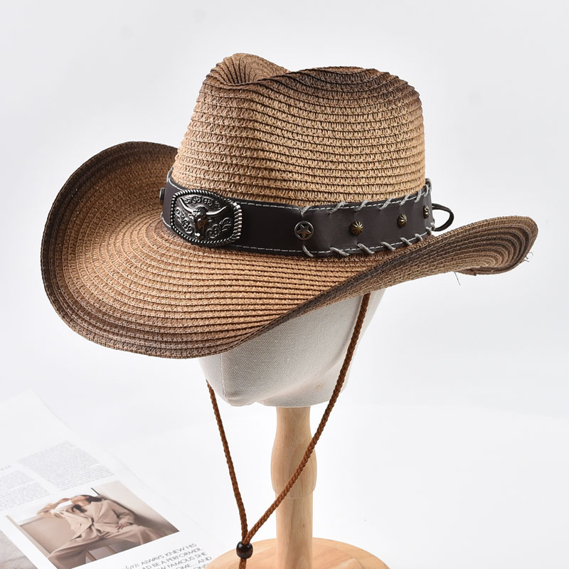 Topi Jerami Koboi Barat Musim  - Cowboy Hat Straw ulasan dan harga