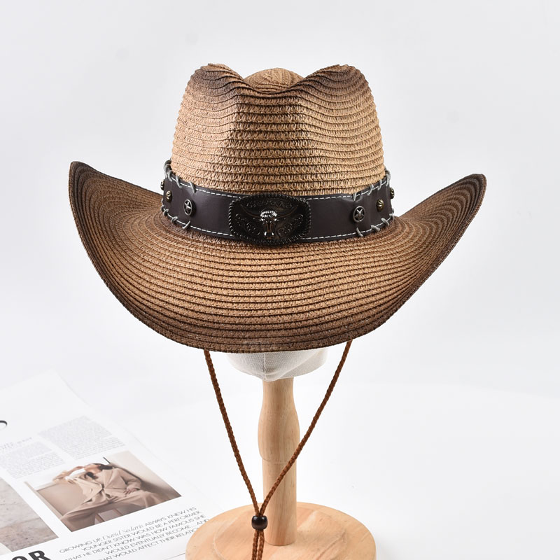 Topi Jerami Koboi Barat Musim  - Cowboy Hat Straw ulasan dan harga