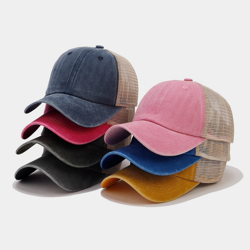 Topi Trucker Denim Vintage den - Trucker Cap Mesh ulasan dan harga