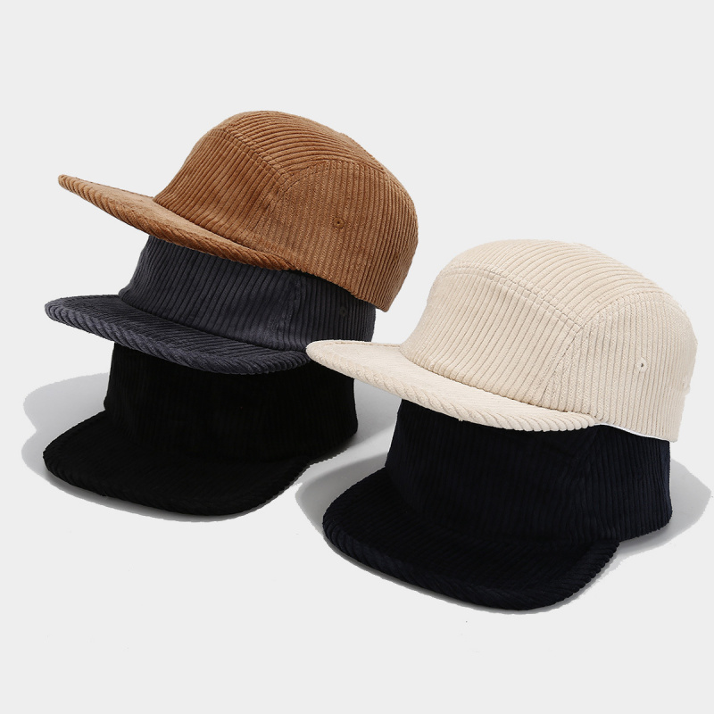 Topi Camp 5 Panel Corduroy, Da - Corduroy Cap 5 Panel ulasan dan harga