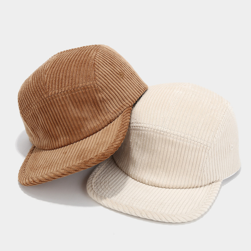 Topi Camp 5 Panel Corduroy, Da - Corduroy Cap 5 Panel ulasan dan harga