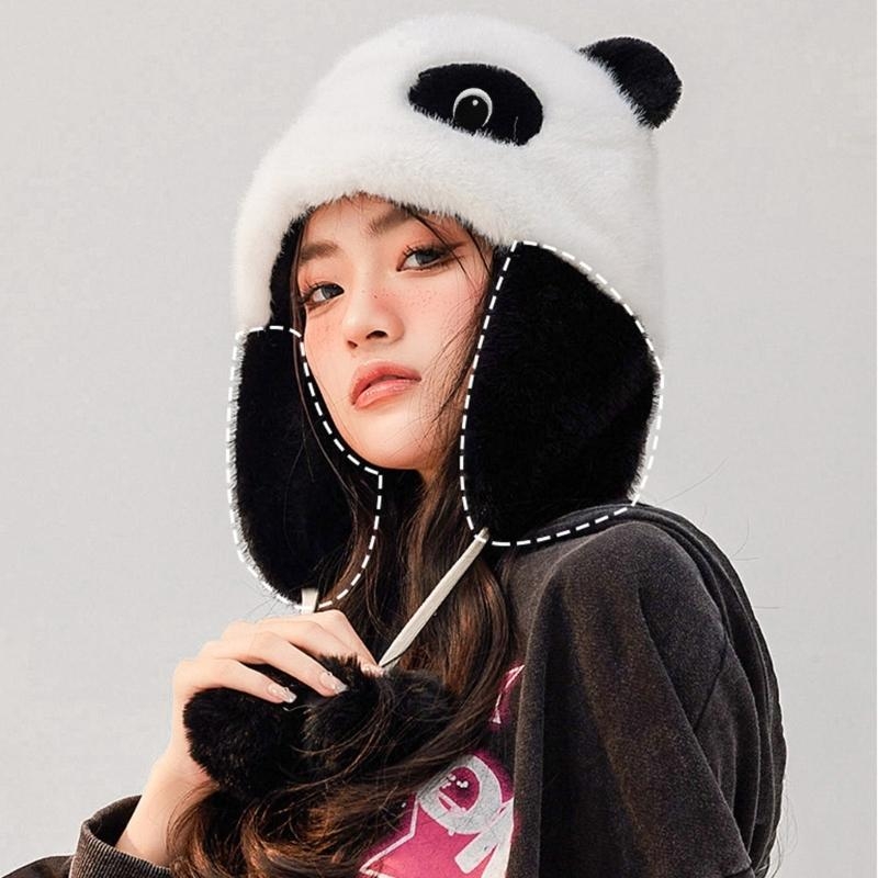 Topi Telinga Panda Topi Penutu - Trapper Hat Ear Flap ulasan dan harga