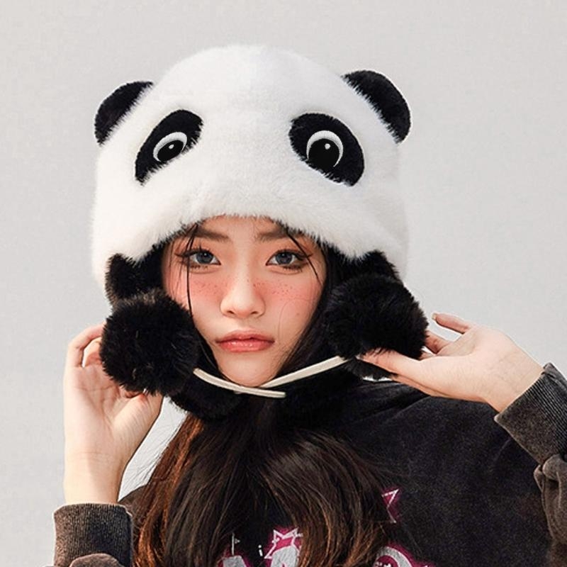Topi Telinga Panda Topi Penutu - Trapper Hat Ear Flap ulasan dan harga