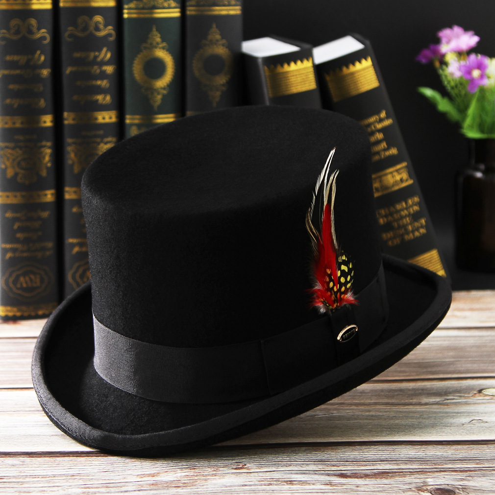 Topi pria baru 100% wol topi F - Fedora Hat Wool ulasan dan harga