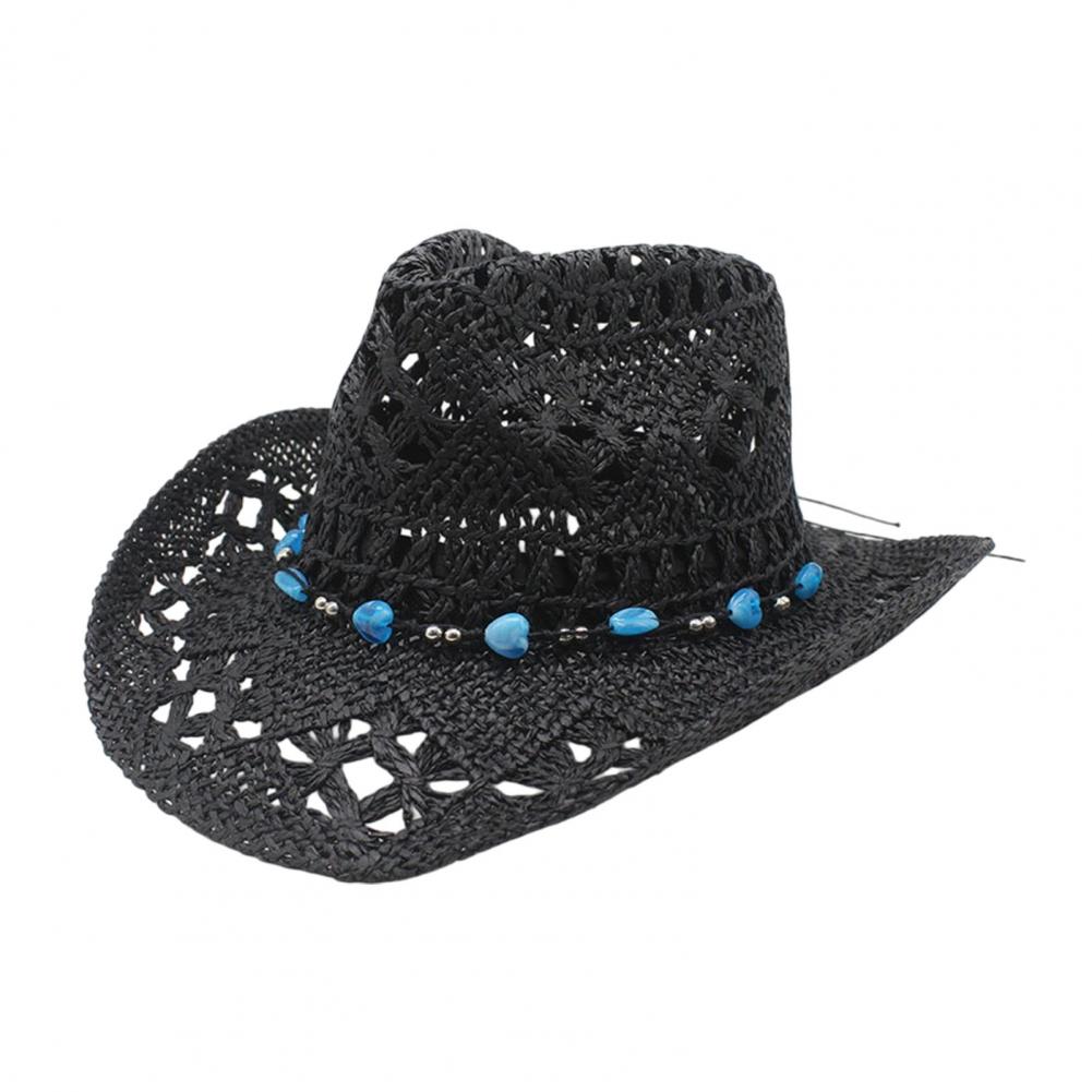 Topi Koboi Bertepi Lebar Gaya  - Cowboy Hat Straw ulasan dan harga
