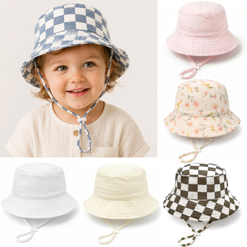 Topi Bayi Musim Panas Bahan Mu - Bucket Hat Cotton ulasan dan harga