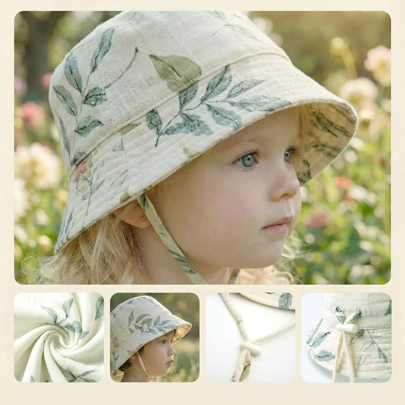 Topi Bayi Musim Panas Bahan Mu - Bucket Hat Cotton ulasan dan harga