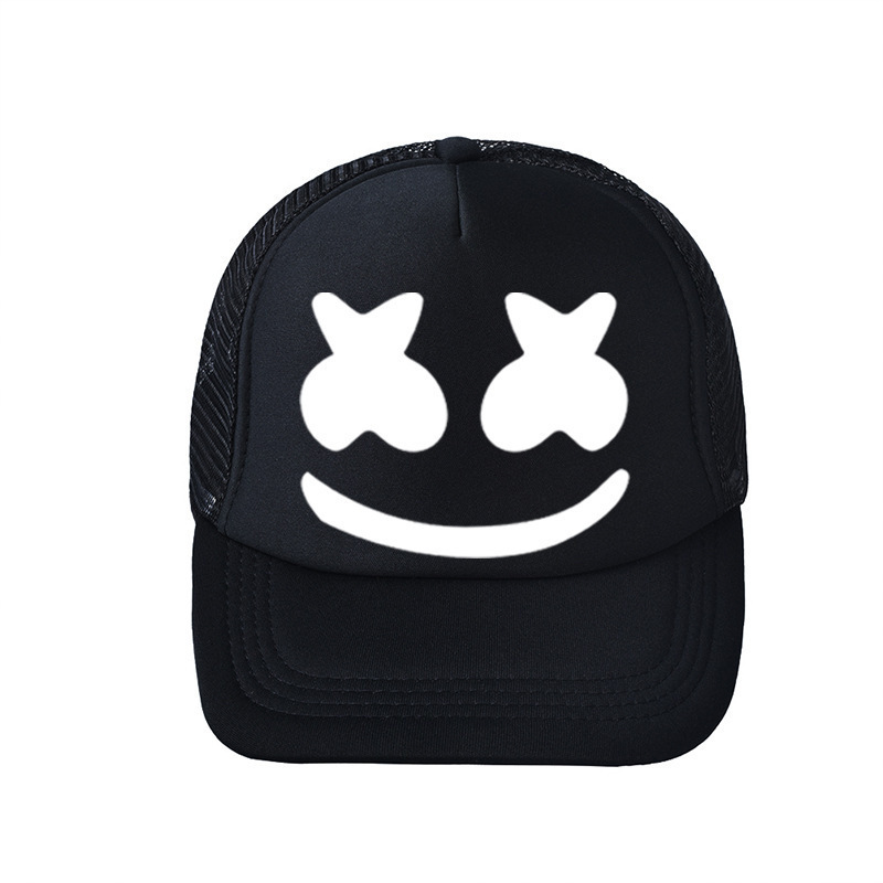 Topi DJ Hip Pop Marshmello top - Trucker Cap Mesh ulasan dan harga
