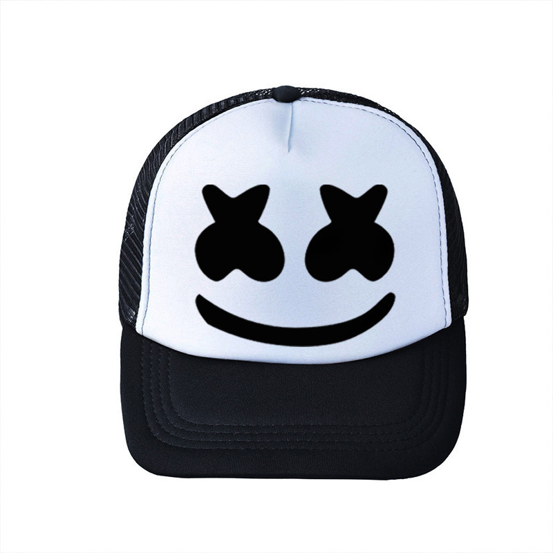Topi DJ Hip Pop Marshmello top - Trucker Cap Mesh ulasan dan harga