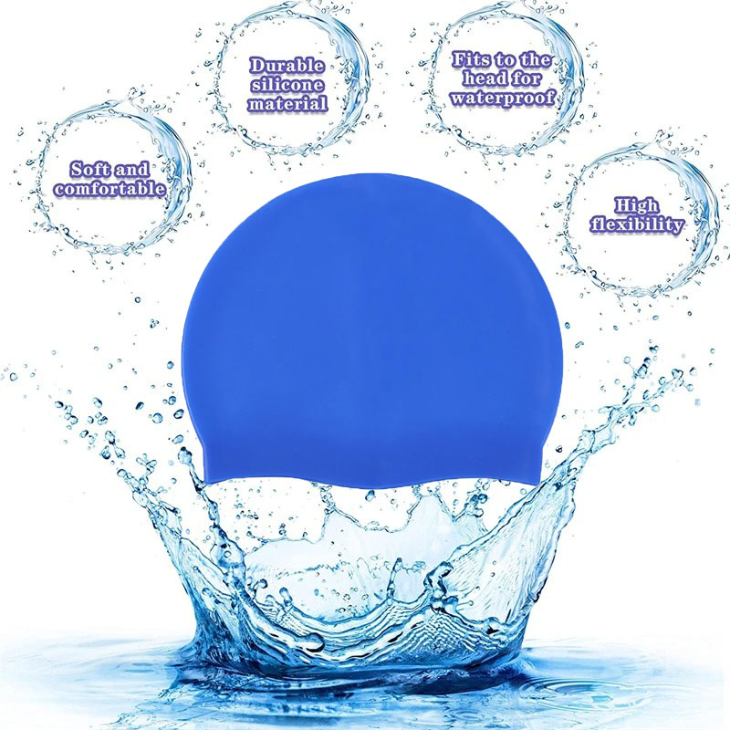 Topi renang silikon tahan air  - Swim Hat Silicone ulasan dan harga